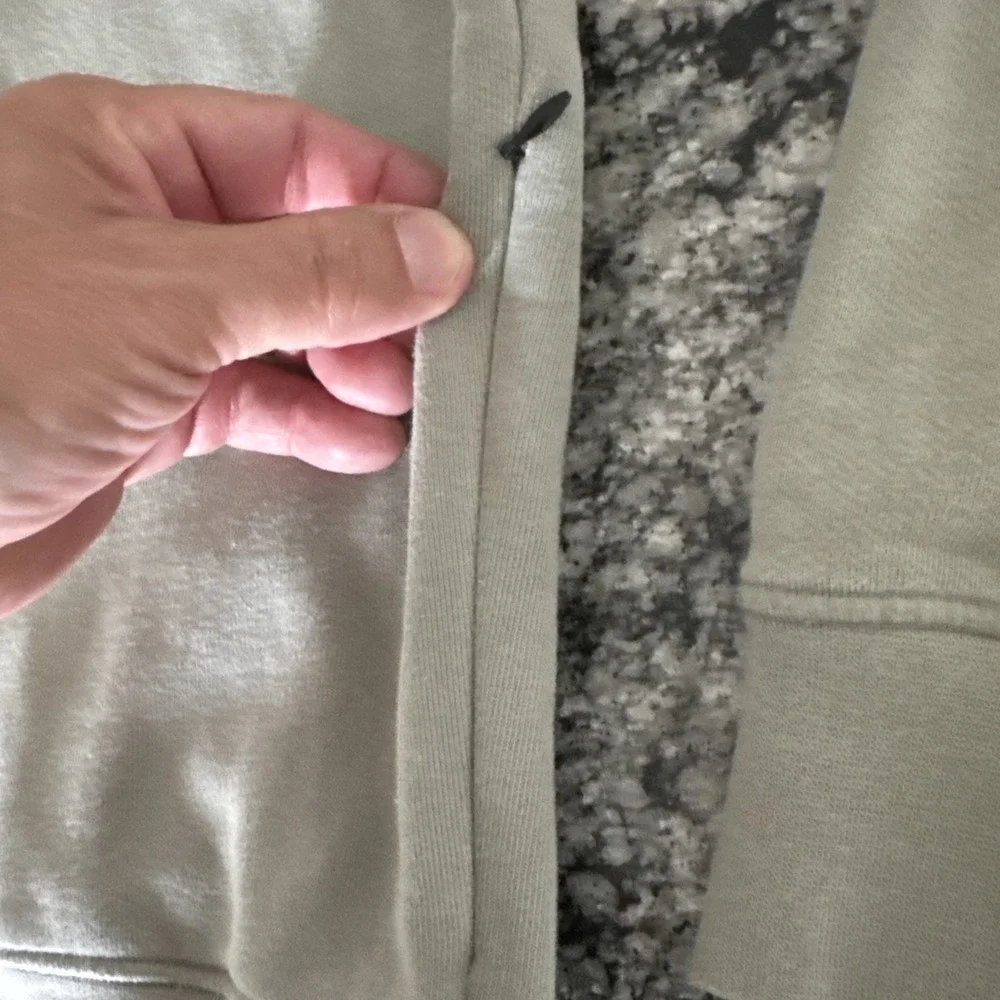 Banana Republic Hoodie Mens Small Olive Green 100% Cotton Pullover Long Sleeve